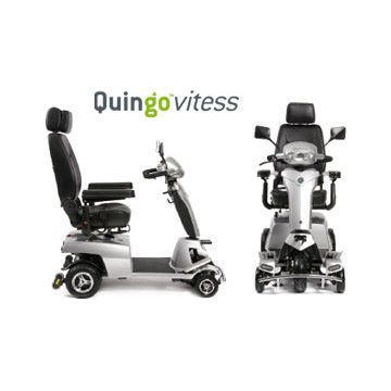 Quingo vitess mobility scooter front and side view